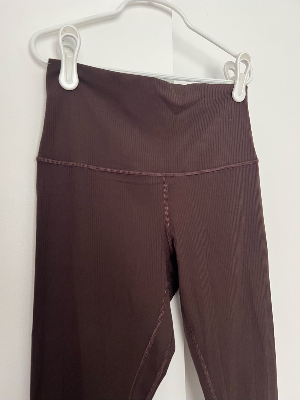 Lululemon Dark Brown Align High Rise Ribbed Leggings Tights 28" Size 6 - Picture 5 of 9